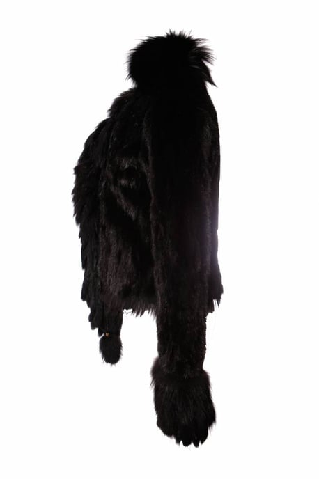 Roberto Cavalli, schwarzer Nerzmantel - Image 4