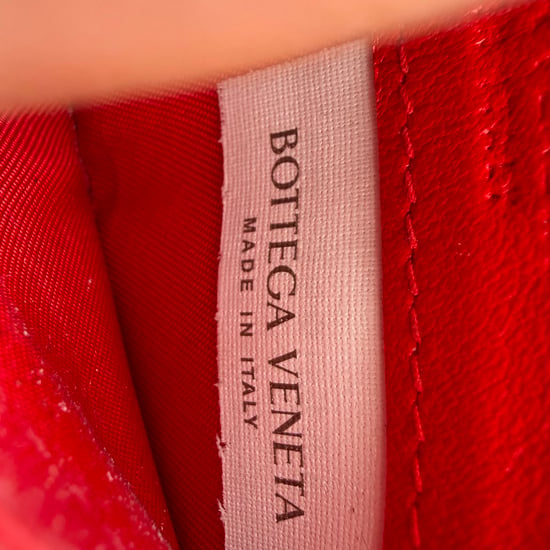 Bottega Veneta Intrecciato Kartenhalter aus rotem Leder - Image 4