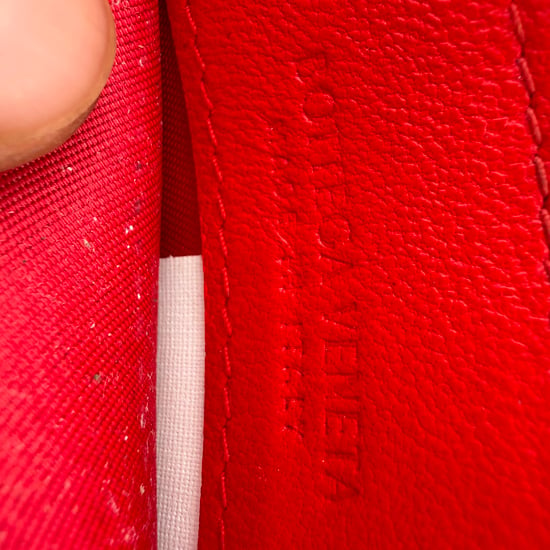 Bottega Veneta Intrecciato Kartenhalter aus rotem Leder - Image 5