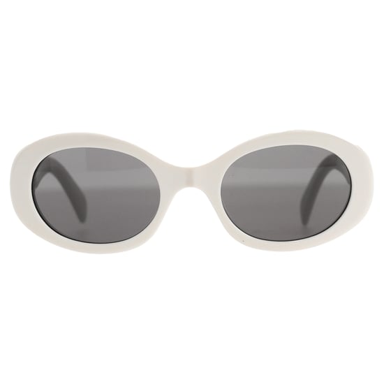 Celine Triomphe CL40194U Oval-Sonnenbrille aus weißem Acetat - Image 1