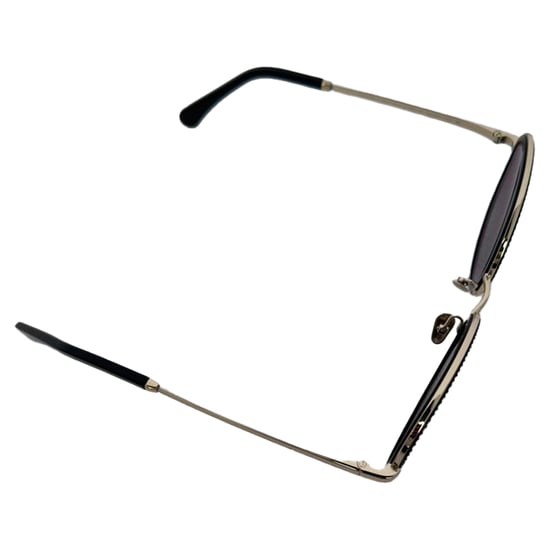 Chanel Gradient-Kristall-Rundbrille aus schwarzem Metall - Image 4