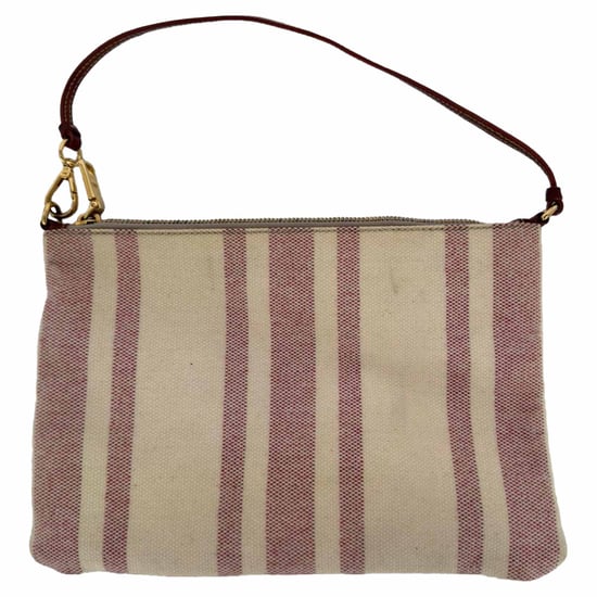 Prada Gestreifter Dreieckslogo-Beutel aus mehrfarbigem Canvas - Image 4