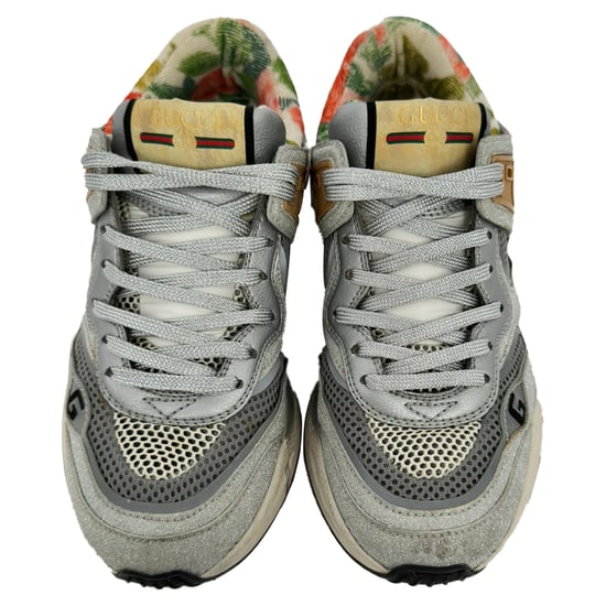Gucci Ultrapace Low Top Sneaker in Silber Glitzer - Image 3