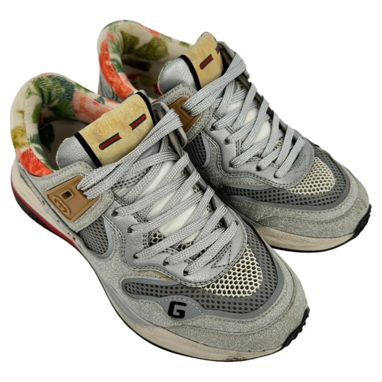 Gucci Ultrapace Low Top Sneaker in Silber Glitzer - Image 5