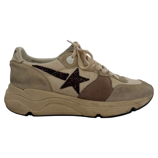 Golden Goose Laufschuh mit Farbwurst aus Weißem Nylon und Wildleder - Image 1