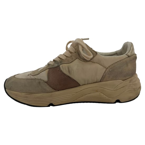 Golden Goose Laufschuh mit Farbwurst aus Weißem Nylon und Wildleder - Image 2