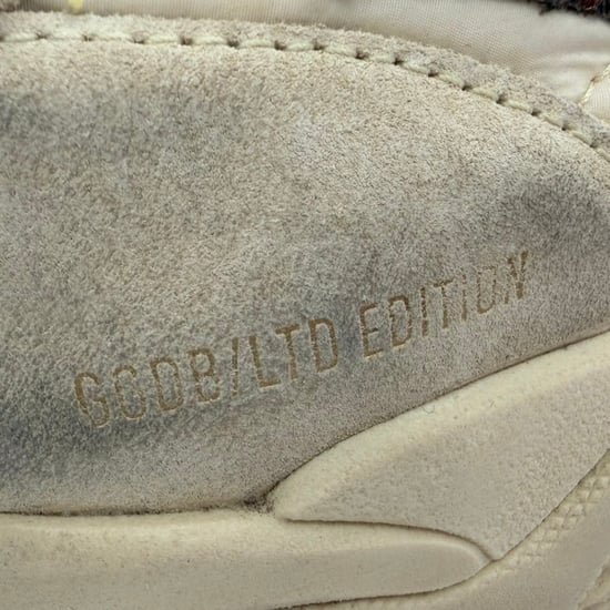 Golden Goose Laufschuh mit Farbwurst aus Weißem Nylon und Wildleder - Image 4