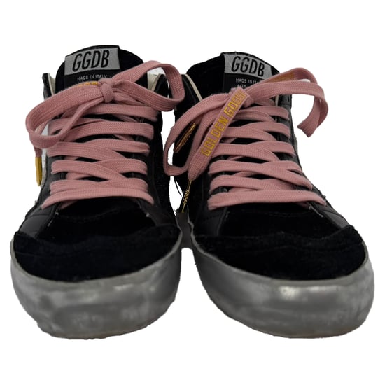 Golden Goose Mid-Star High-Top Sneaker aus schwarzem Wildleder - Image 2