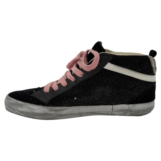 Golden Goose Mid-Star High-Top Sneaker aus schwarzem Wildleder - Image 4