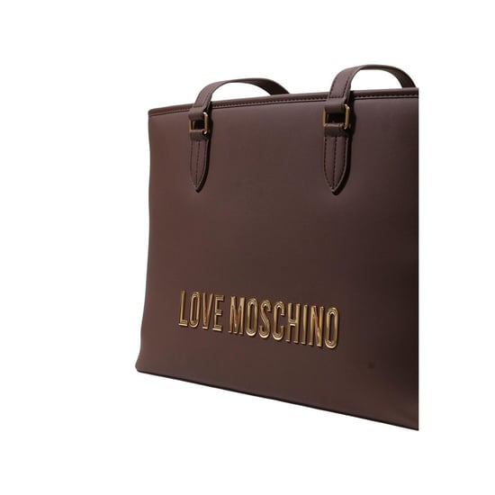 Love Moschino Braune Polyethylen-Handtasche - Image 4