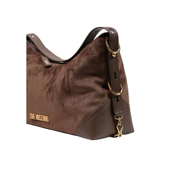 Love Moschino Braune Polyester-Handtasche - Image 4
