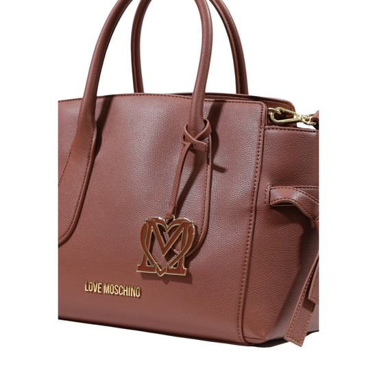 Love Moschino Braune Polyethylen-Handtasche - Image 4