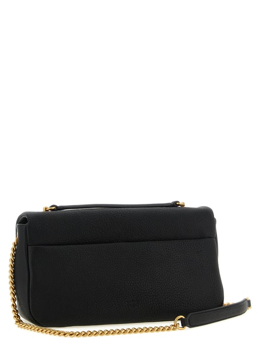 PINKO schwarze Lammleder Schultertasche - Image 2