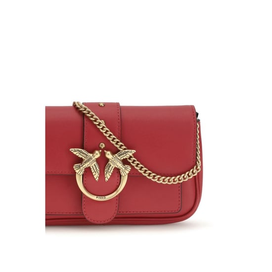 PINKO Mehrfarbige Kalbsleder Bos Taurus Schultertasche - Image 4