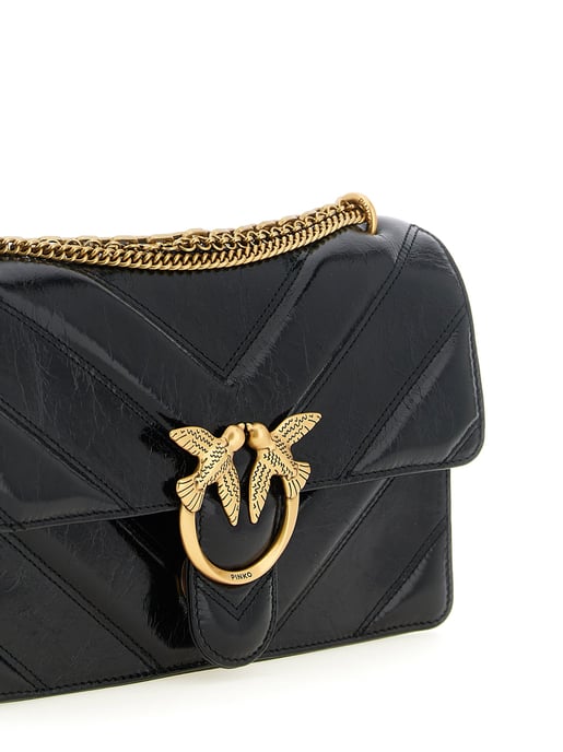 PINKO Schultertasche aus schwarzem Kalbsleder - Image 3