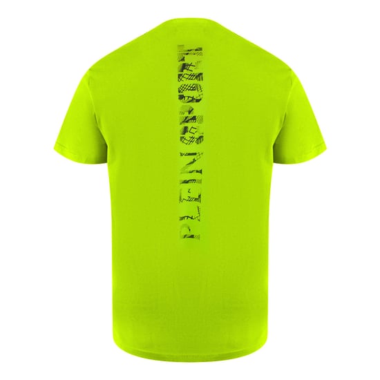 Kurzes Ärmelscratch-Logo T-Shirt in Gelb - Image 2