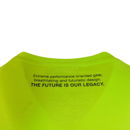 Basic Kurzarm Logo T-Shirt in Gelb - Image 3