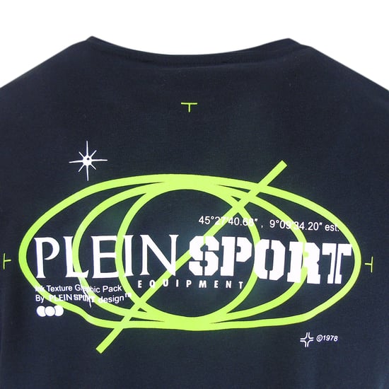 Schwimm T-Shirt mit kurzem Arm in Marineblau - Image 3