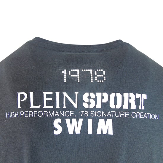 T-Shirt mit kurzen Ärmeln in Anthrazit - Image 3