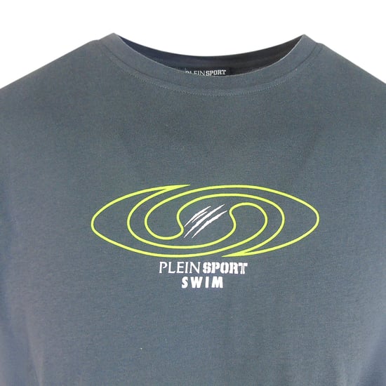 T-Shirt mit kurzen Ärmeln in Anthrazit - Image 4