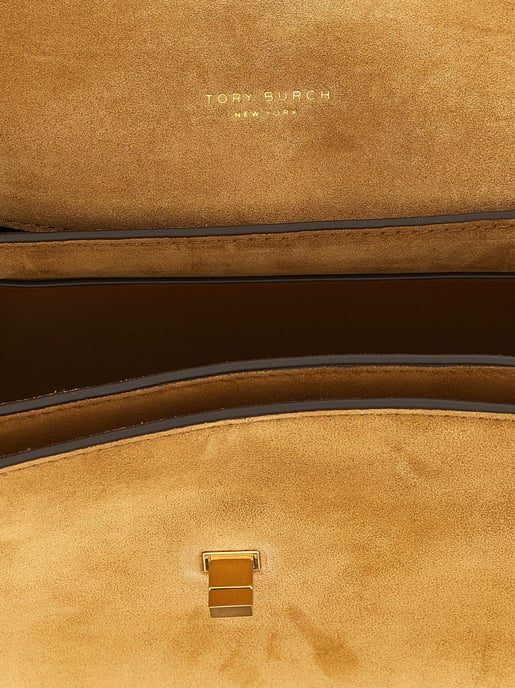 Tory Burch Braune Kalbsleder Schultertasche - Image 4