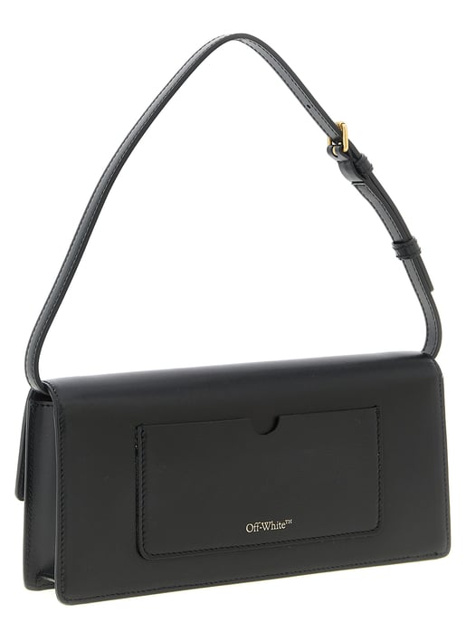 Off-White Schwarze Polyester Schultertasche - Image 2