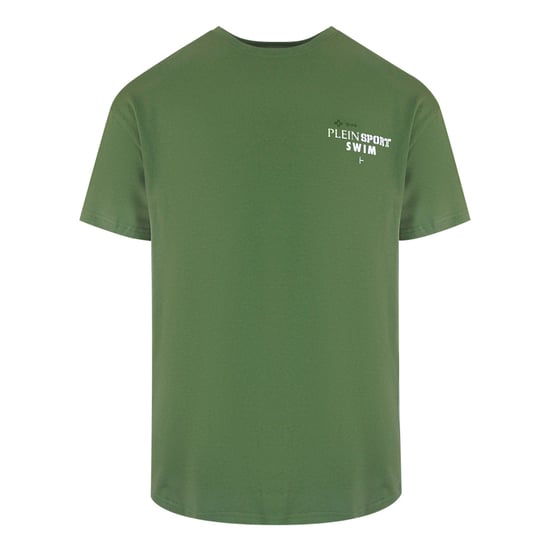 Kurzarm-T-Shirt in Oliv - Image 1