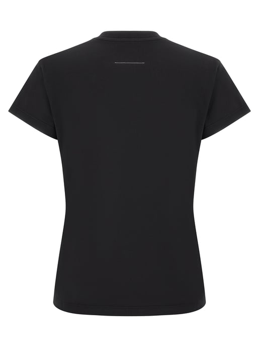 MM6 Maison Margiela Schwarzes Baumwoll-T-Shirt - Image 2
