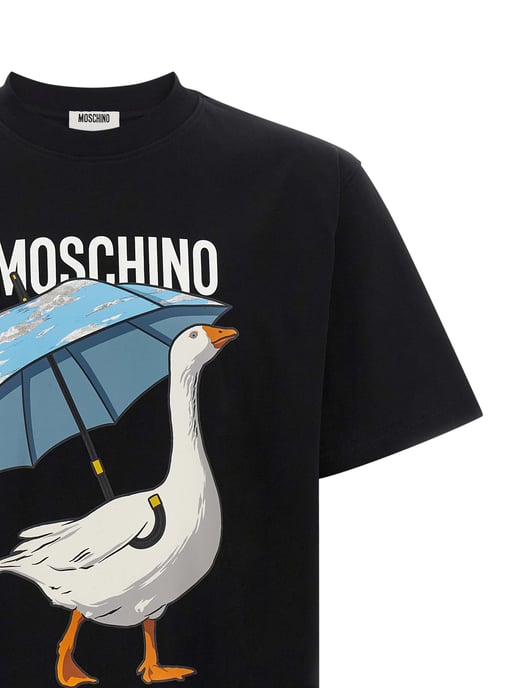 Moschino Schwarzes Baumwoll-T-Shirt - Image 3