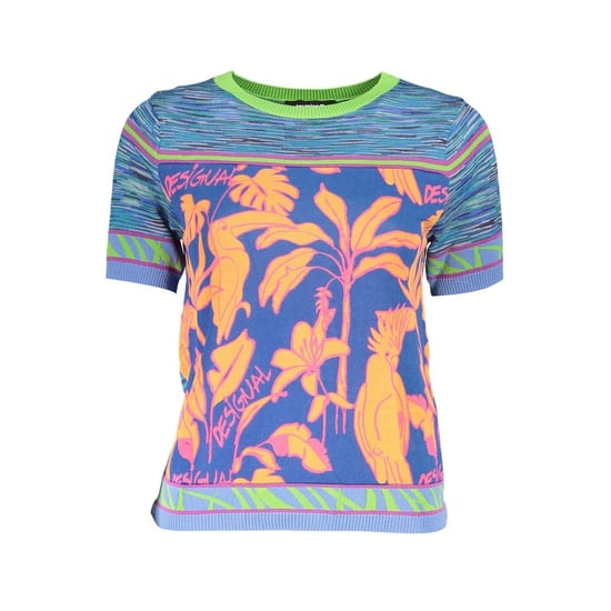 Desigual Blaues Baumwoll-T-Shirt - Image 1