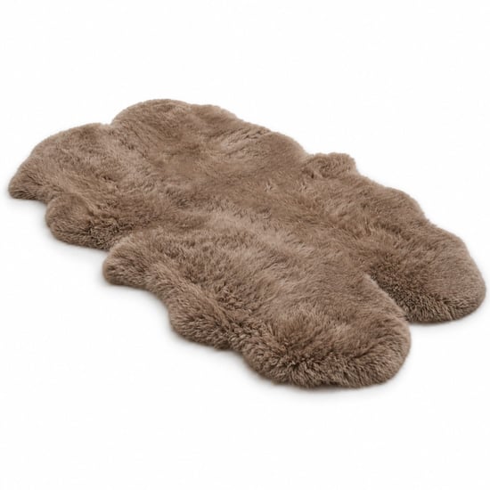 Echter Schafsfell-Pilz-Quad natürlicher, fluffiger, seidiger, weicher echter Wollteppich - Image 2