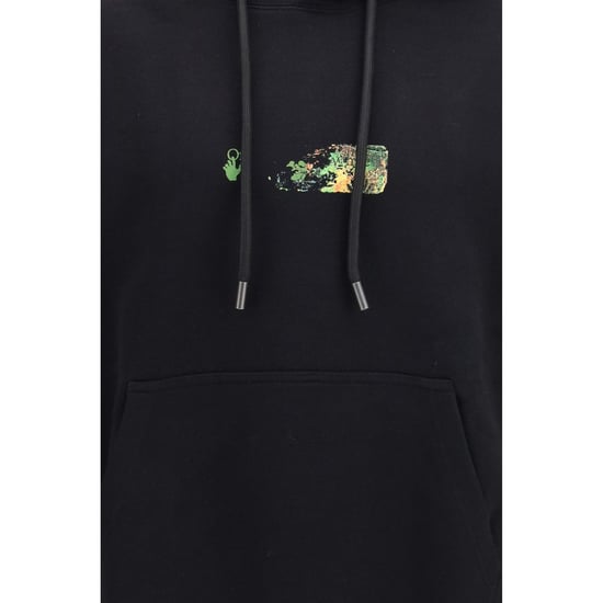 Off-White Schwarzes Baumwoll-Sweatshirt - Image 3