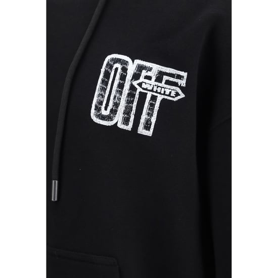 Off-White Schwarzes Baumwoll-Sweatshirt - Image 3