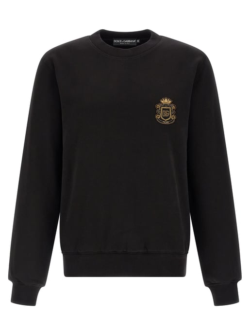 Dolce & Gabbana Schwarzes Baumwoll-Sweatshirt - Image 1