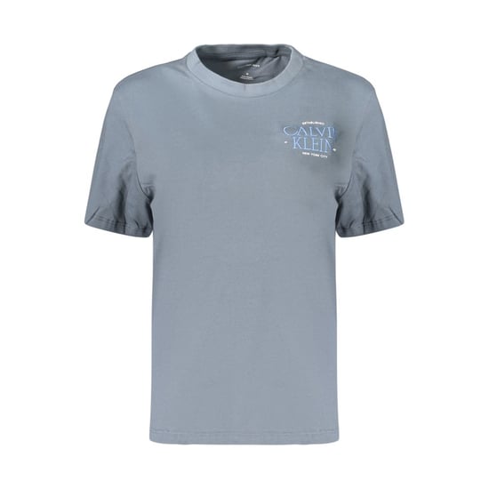 Calvin Klein Graues Baumwoll Damen T-Shirt - Image 1