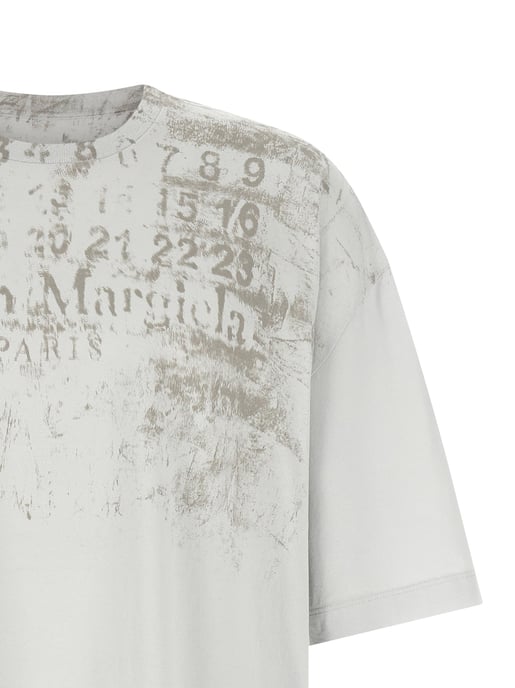 Maison Margiela Graues Baumwoll-T-Shirt - Image 3