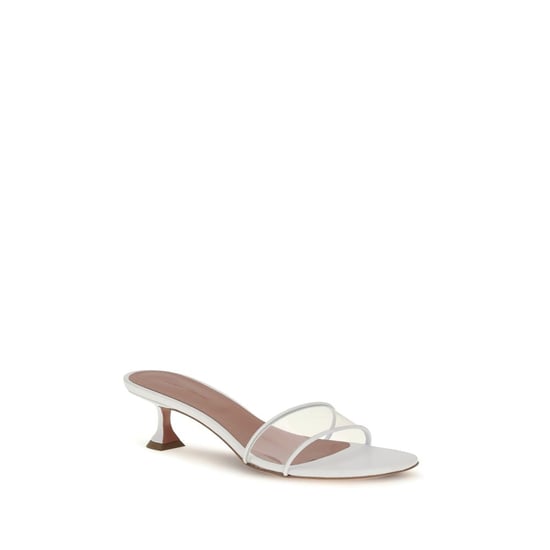 Amina Muaddi Weiße PVC-Sandalen - Image 2