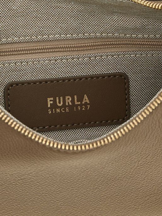 Furla Beige Kalbsleder Schultertasche - Image 4