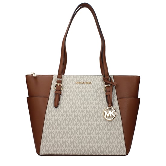 Michael Kors Beiger Leder-Schultertasche - Image 1