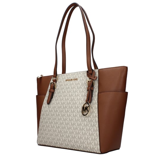 Michael Kors Beiger Leder-Schultertasche - Image 2