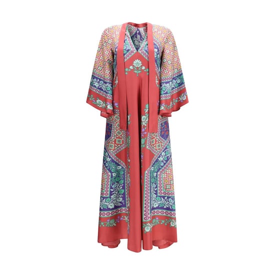 La Double J Multicolor Seidensommerkleid - Image 1