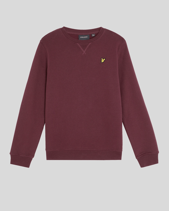 Lyle & Scott Jungen Klassisches Sweatshirt mit Rundhalsausschnitt - Burgunderrot - Image 1