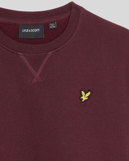 Lyle & Scott Jungen Klassisches Sweatshirt mit Rundhalsausschnitt - Burgunderrot - Image 3
