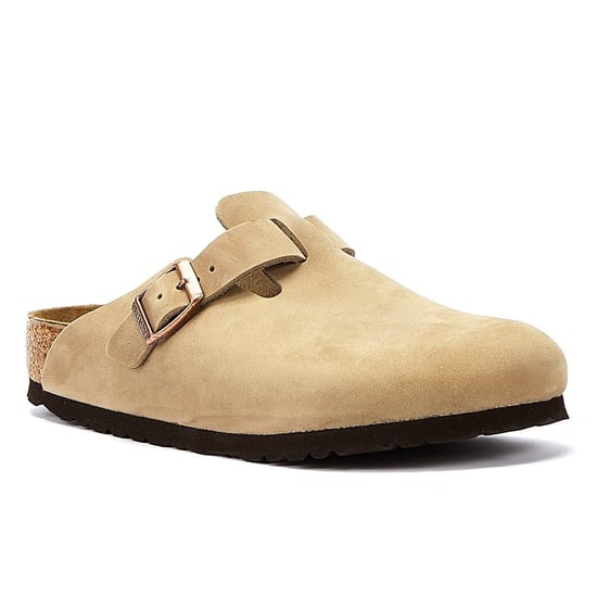 Birkenstock Boston Wachsleder Schmal Tabacco Braun Clogs - Image 2