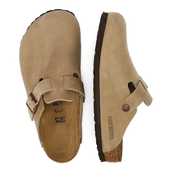 Birkenstock Boston Wachsleder Schmal Tabacco Braun Clogs - Image 6