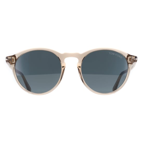 Tom Ford Aurele FT0904 57V Sonnenbrille in glänzendem Beige und Blau - Image 2