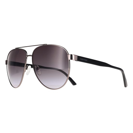 Calvin Klein CK21132S 009 Sonnenbrille in Dunkelgrau-Braun mit Farbverlauf - Image 3