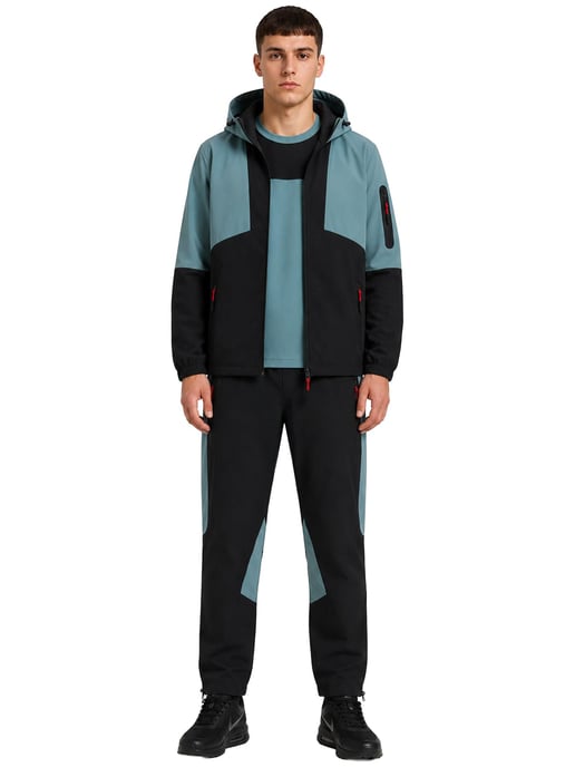 Kruze | Herren Gewebtes 3-Teiliges Set - Jacke/T-Shirt/Hose - Image 1