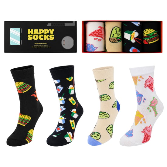 Happy Socks 4er-Pack Multicolor Lebensmittel- und Lastwagen-Geschenkset - Image 1