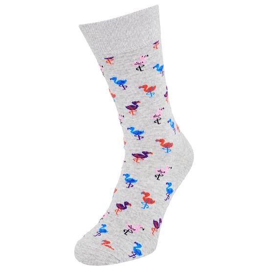 Happy Socks 1-Pack Grauer Flamingo - Image 1